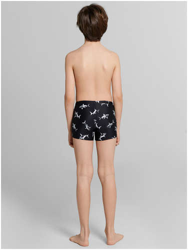 Трусы купальные для мальчиков черные с принтом Mark Formelle / 103228686 - вид 2