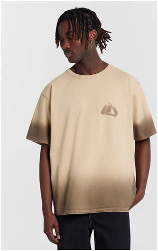 Футболка мужская бежевая с принтом Mark Formelle / 103232870 - вид 2