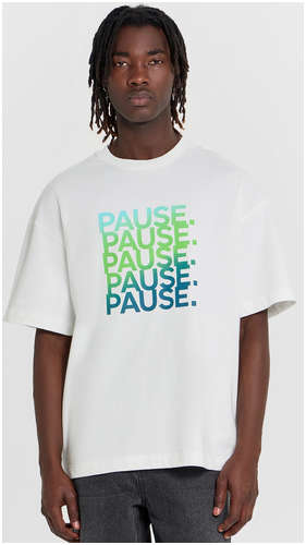 Футболка мужская белая с принтом Mark Formelle 103240832