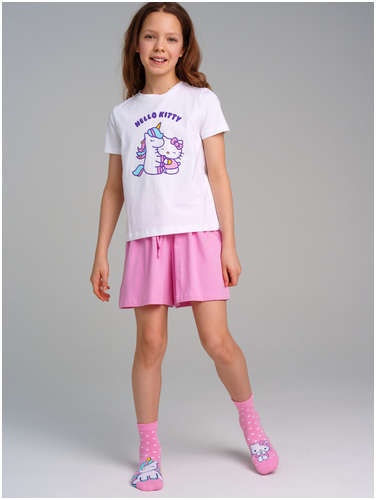 Комплект трикотажный фуфайка футболка шорты пижама PLAYTODAY 103188044