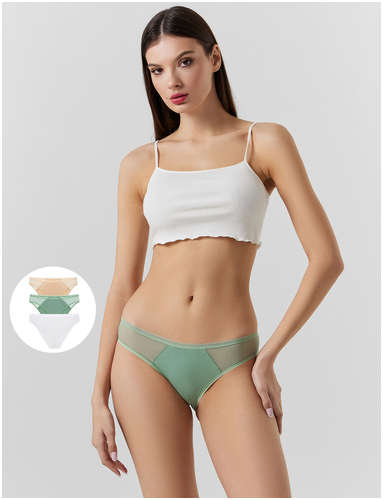 Трусы слипы женские в наборе, 3 шт Mark Formelle 103238558