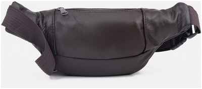 Сумка поясная на молнии, цвет коричневый / 10338124 - вид 2