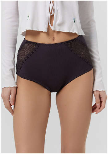 Трусы макси женские черные с кружевом Mark Formelle / 103229577 - вид 2