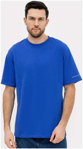 Футболка мужская синяя с печатью Mark Formelle 103177298