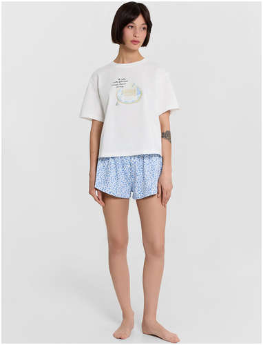 Комплект домашний женский: футболка и шорты Mark Formelle 103241118