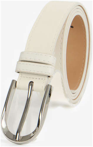 Ремень женский, ширина 2.8 см, пряжка металл, белый 103241519