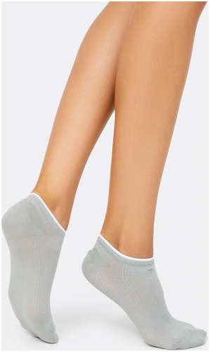 Короткие женские носки светло-оливкового цвета Mark Formelle / 103242667 - вид 2