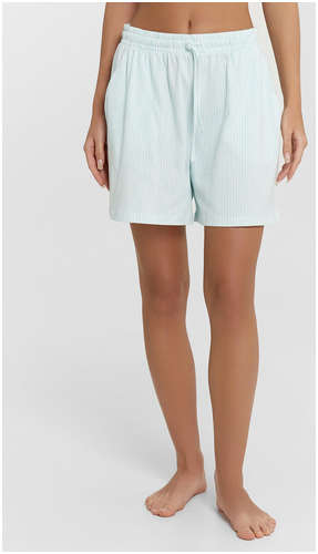 Шорты домашние женские голубые в полоску Mark Formelle / 103240634 - вид 2