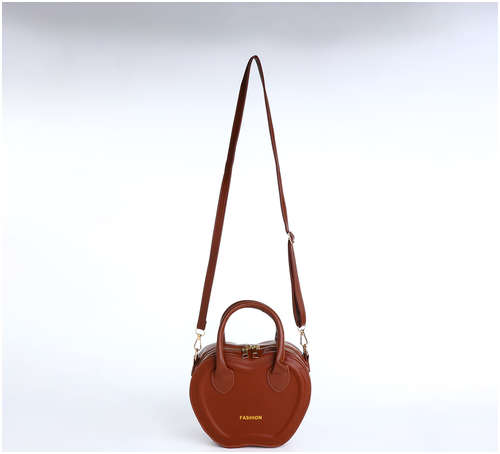 Сумка женская кросс-боди на молнии, цвет коричневый 103211656