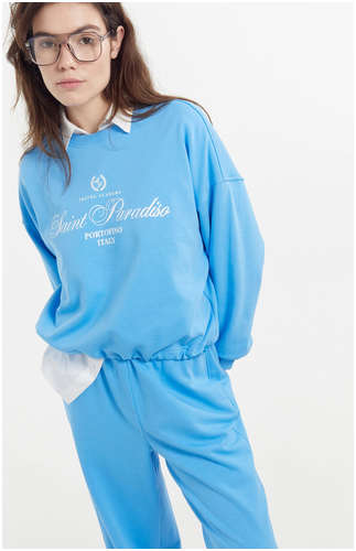 Брюки женские в лазурно-голубом цвете Mark Formelle / 103179585 - вид 2