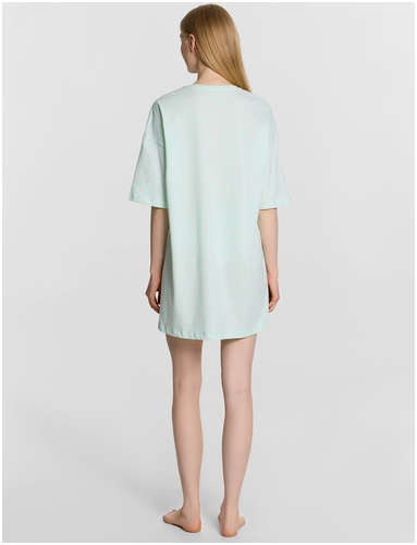 Туника домашняя женская мятная с принтом Mark Formelle / 103240856 - вид 2