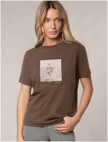 Футболка кофейный VILATTE 103242254