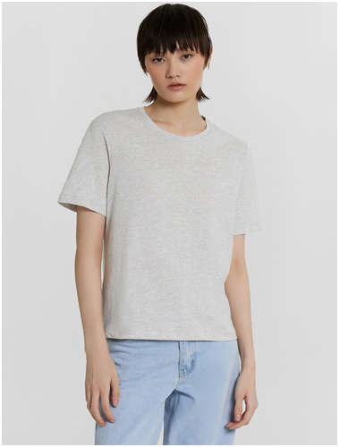 Футболка женская серая укороченная Mark Formelle / 103230269 - вид 2