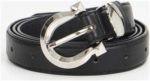 Ремень женский, ширина 2.3 см, пряжка металл, черный / 103241523 - вид 2