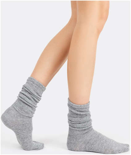 Носки женские серые из вискозы с ангорой Mark Formelle 103211814