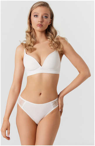 Трусы женские белые с кружевными вставками Mark Formelle 103226172