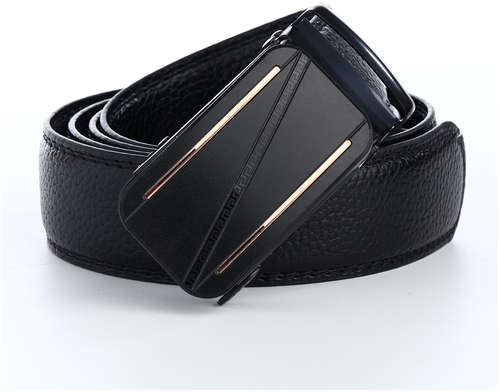 Ремень мужской, ширина 3,5 см, пряжка автомат, цвет черный 103201996