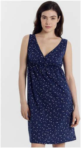 Сорочка ночная женская темно-синяя со звездочками Mark Formelle / 103188789 - вид 2