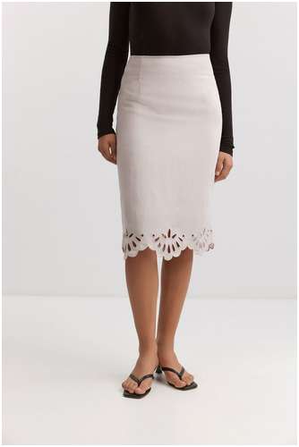 Юбка из вискозы и льна BAON B4725020 / 11556638 - вид 2