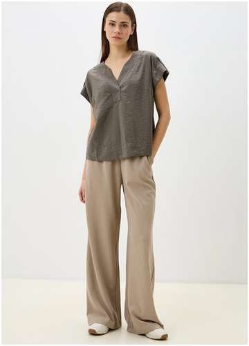 Блузка из вискозы с коротким рукавом BAON B1925031 / 11557315 - вид 2