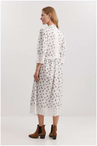 Платье из 100% хлопка с принтом либерти BAON B4525073 / 11558648 - вид 2