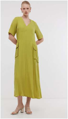 Платье макси в стиле карго из вискозы BAON B4524070 / 11545102