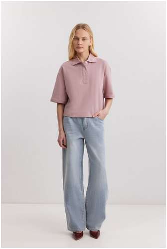 Поло из 100% хлопкового пике BAON B2025001 / 11554949 - вид 2