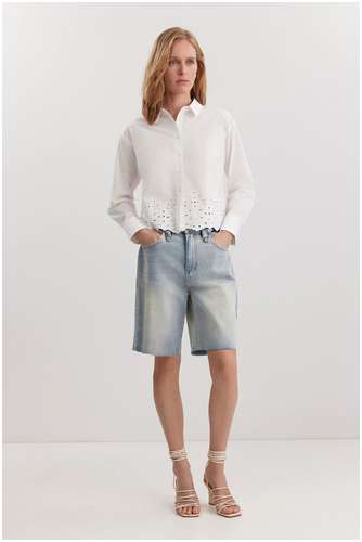 Блузка из 100% хлопка BAON B1725036 / 11558727 - вид 2