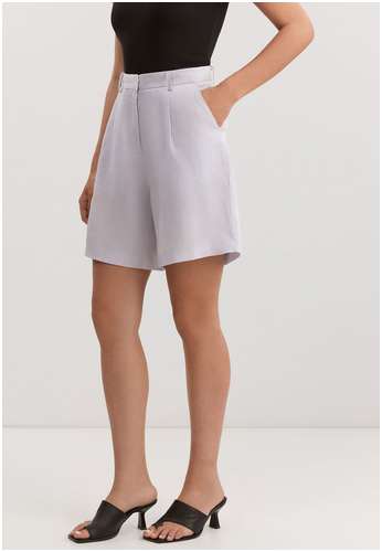 Шорты-бермуды из вискозы и льна BAON B3225008 / 11558191 - вид 2