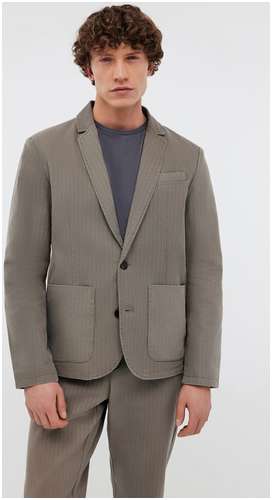 Однобортный классический пиджак из хлопка BAON 11545628
