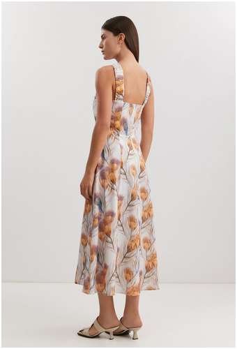 Платье из вискозы и льна BAON B4525040 / 11558213 - вид 2