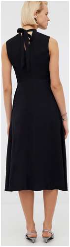 Платье миди из вискозы с воротником аскот BAON B4524066 / 11545096 - вид 2