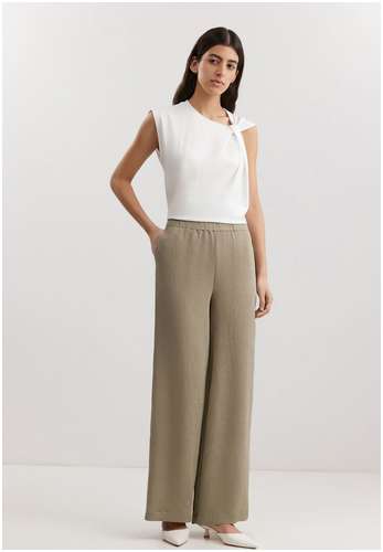 Брюки из вискозы и льна BAON B2925015 / 11557883 - вид 3
