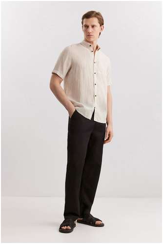 Рубашка из умягченного льна BAON B6825008 / 11553122 - вид 2