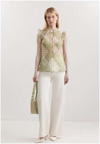 Блузка из полупрозрачной смесовой вискозы BAON B1925016 / 11557947 - вид 2