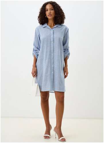 Платье из 100% хлопка с принтом в полоску BAON 11559286