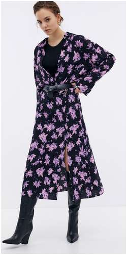 Юбка миди из вискозы с принтом BAON B4724021 / 11545415 - вид 2