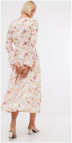 Ярусное платье макси из хлопка с принтом BAON B4524126 / 11545370 - вид 2