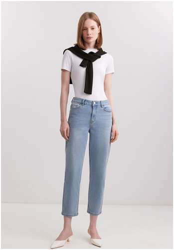 Футболка из смесового полотна в рубчик BAON B2325201 / 11553342 - вид 2