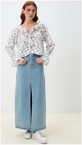 Блузка из 100% хлопка BAON B1725041 / 11558467 - вид 2