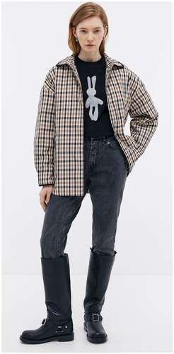 Хлопковая футболка оверсайз с принтом BAON B2323041 / 11539022 - вид 2