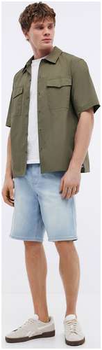 Рубашка с коротким рукавом и накладными карманами BAON B6824009 / 11543699 - вид 2