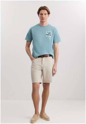 Футболка из 100% хлопкового джерси BAON B7325058 / 11558936 - вид 2