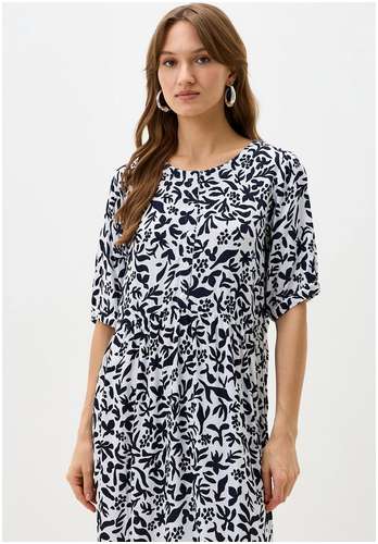 Платье из 100% вискозы с цветочным принтом BAON B4525067 / 11559280 - вид 2