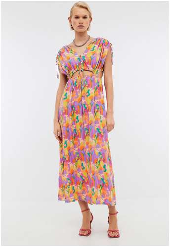 Платье макси из вискозы с цветочным принтом BAON 11545366