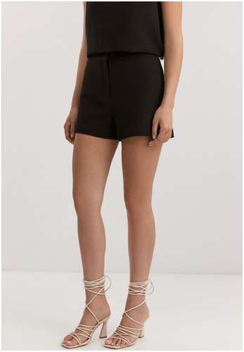 Шорты из хлопка и льна BAON B3225007 / 11558186 - вид 2