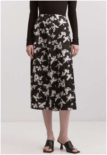 Юбка из жаккардовой ткани с принтом BAON B4725005 / 11552893 - вид 2