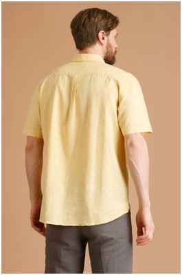 Рубашка со льном BAON B6822008 / 1158955 - вид 2