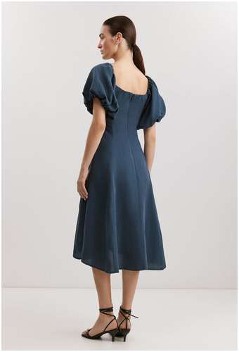 Платье из вискозы и льна BAON B4525055 / 11557704 - вид 2