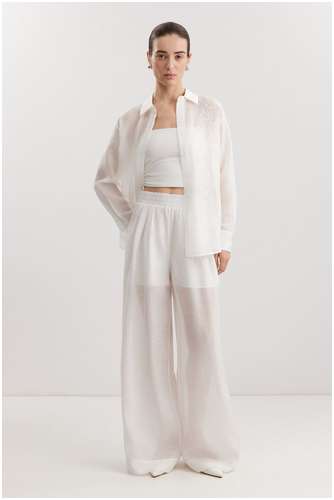 Блузка из полупрозрачного смесового материала BAON B1725029 / 11558379 - вид 2